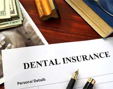 Dental insurance paperwork in DeSoto