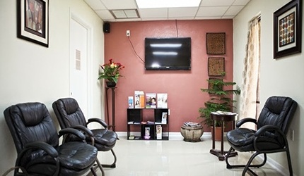 Dental office waiting room