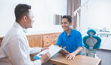 patient asking dentist about SureSmile