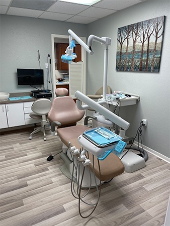 Dental office waiting room