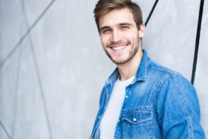Man with attractive smile